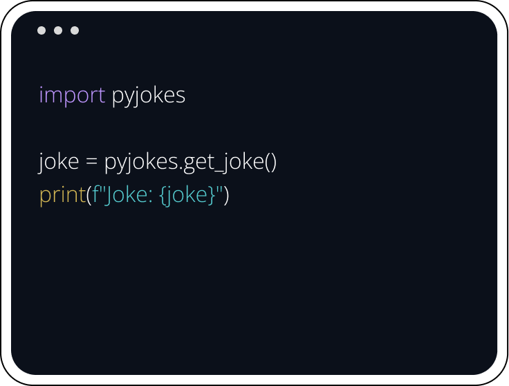 python code about jokes